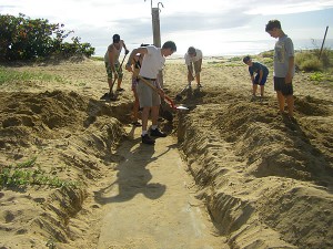 volunteers Polihale Volunteers photo courtesy of Carol Hart