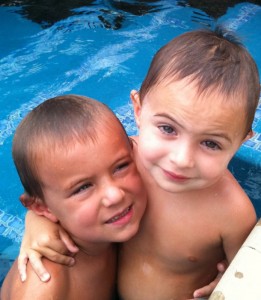 IMG_0359 My two water babies - counting the days till Surfing Santa arrives!